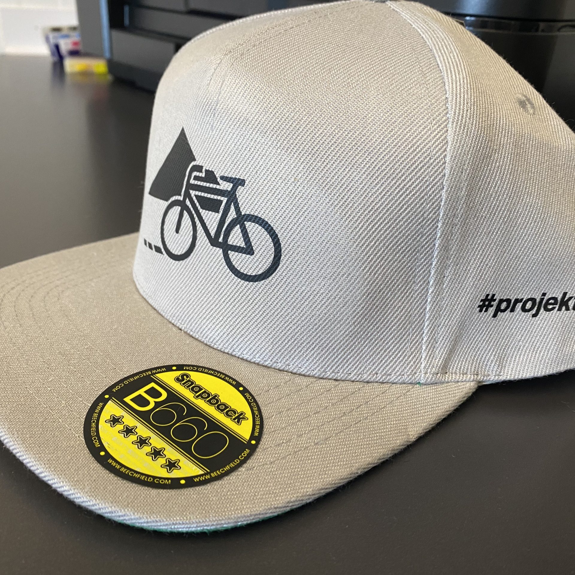 Projekt Bike bedruckte Kappe MW Textildruck