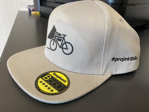 Projekt Bike bedruckte Kappe MW Textildruck