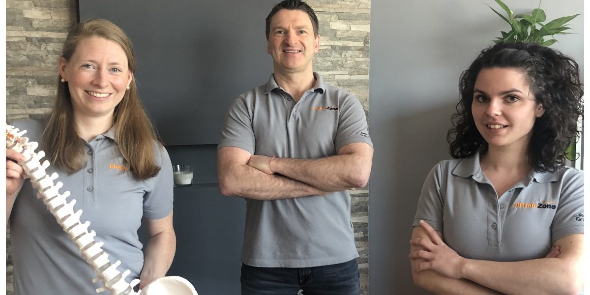 Teamshirts von PhysioZone bedruckt von MW Textildruck