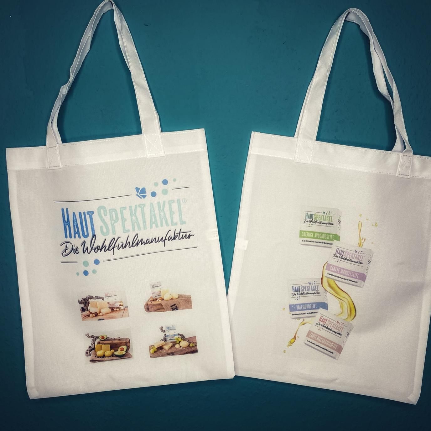 Bedruckte Jutebeutel von Hautspektakel von MW Textildruck-Fabrik