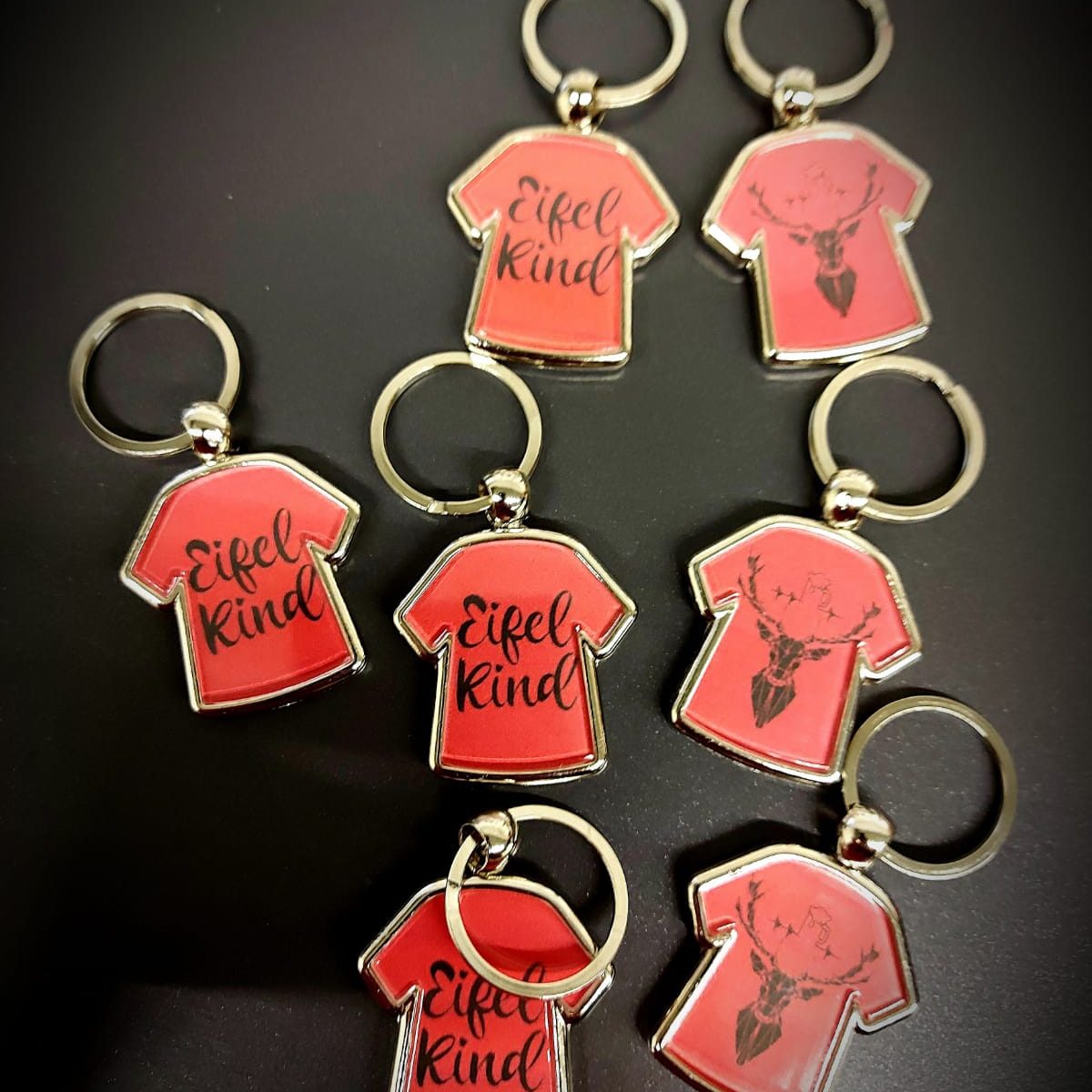 rote Schlüsselanhänger personalisiert rot
